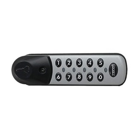 Lockey Digital Electronic Cabinet Lock For Wet/Chlorinated Areas Standard Silver Left EC781-SL